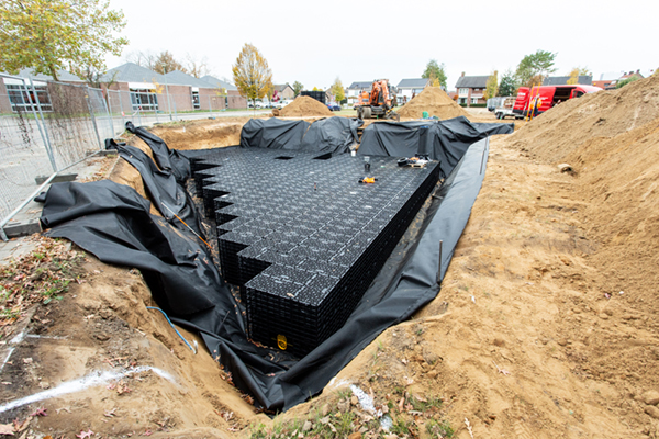 JobiCell Light en Inspect gecombineerd in infiltratieveld bij levensloopbestendige woningen